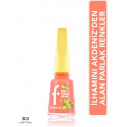 Flormar Mediterranean Yüksek Pigmentli & Parlak Bitişli Oje 008 Flormar Mediterranean Yüksek Pigmentli & Parlak Bitişli Oje 008