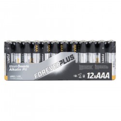 Forever Plus Alkalin İnce Pil 12'li