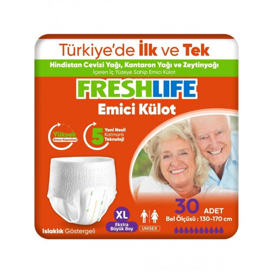 FRESHLIFE EMICI KULOT 30 LU EXTRA LARGE