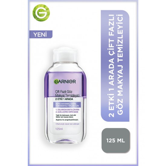 GARNIER CIFT FAZLI GOZ MAKYAJ TEMIZLEYICI 125 ML