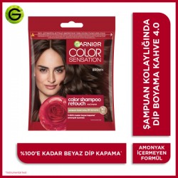 Garnier Color Shampoo Retouch Şampuan Kolaylığında Dip Boyası, Kahve 4.0 Garnier Color Shampoo Retouch Şampuan Kolaylığında Dip Boyası, Kahve 4.0