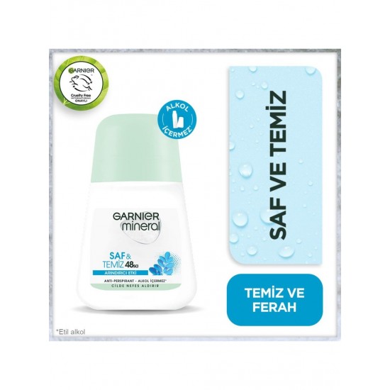 Garnier Mineral Saf&Temiz Kadın Roll-On Deodorant
