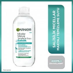 Garnier Salisilik Asit Micellar Makyaj Temizleme Suyu 400 ml Garnier Salisilik Asit Micellar Makyaj Temizleme Suyu 400 ml
