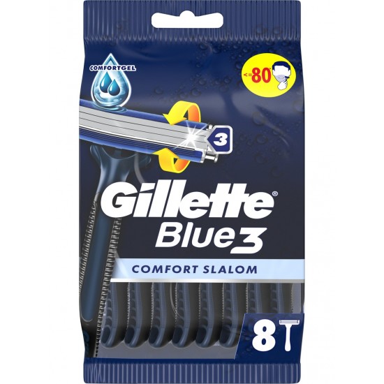 Gillette BLUE3 Slalom Kullan At Tıraş Bıçağı 8'li Gillette BLUE3 Slalom Kullan At Tıraş Bıçağı 8'li