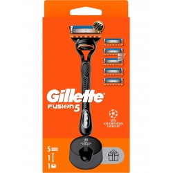 Gillette Fusion5 Tıraş Makinesi ve Yedek Bıçağı 5'li + Tıraş Bıçağı Standı