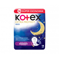 Kotex Extra Protect Ultra Quadro Gece 14 Adet Kotex Extra Protect Ultra Quadro Gece 14 Adet