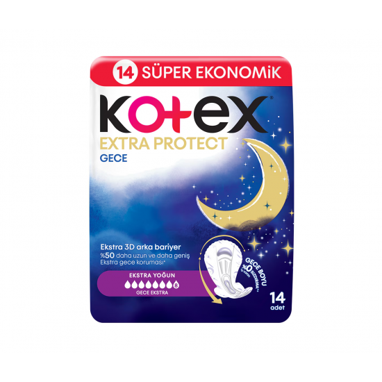 KOTEX EXTRA PROTECT GECE 14 LU KOTEX EXTRA PROTECT GECE 14 LU