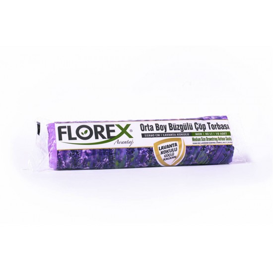 Florex Kokulu Büzgülü Orta Boy Çöp Poşeti 10'lu