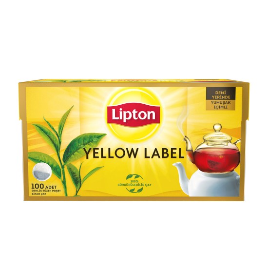 Lipton Demlik Poşet Çay Yellow Label 100'lü