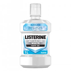 Listerine Advanced White Hafif Tat Ağız Gargarası 1000 ml Listerine Advanced White Hafif Tat Ağız Gargarası 1000 ml