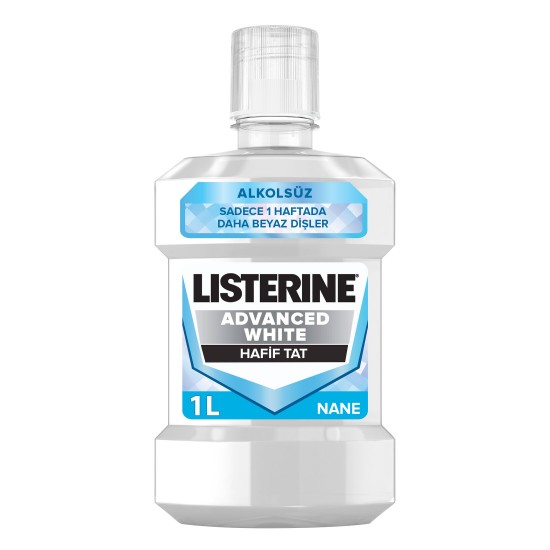 Listerine Advanced White Hafif Tat Ağız Gargarası 1000 ml Listerine Advanced White Hafif Tat Ağız Gargarası 1000 ml