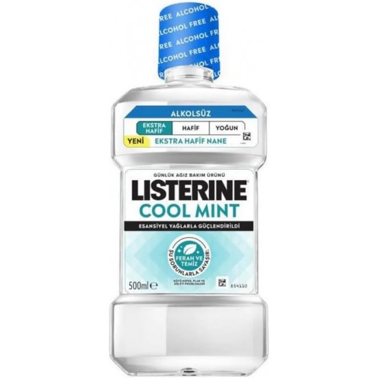 Listerine Cool Mint Ekstra Hafif Tat Alkolsüz Ağız Bakım Suyu 500 Mililitre