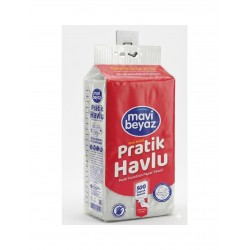 Mavi Beyaz Pratik Havlu 500 Yaprak - Yeni Nesil Çok Amaçlı Kağıt Havlu