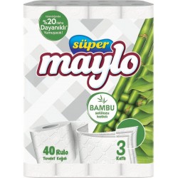 Maylo Bambu Katkılı Tuvalet Kagıdı 40'lı Maylo Bambu Katkılı Tuvalet Kagıdı 40'lı