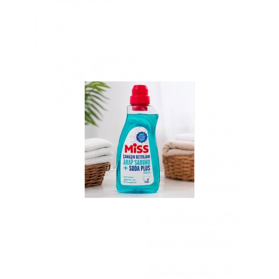 Miss Arap Sabunu + Soda Plus Etkili Sıvı Çamaşır Deterjanı (1500 ml)