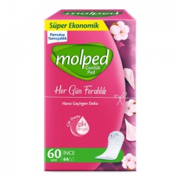 Molped Günlük Ped Her Gün Ferahlık 60'lı Molped Günlük Ped Her Gün Ferahlık 60'lı