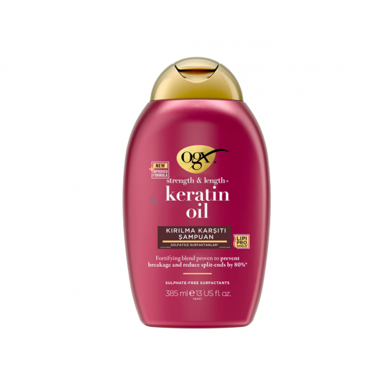 OGX Kırılma Karşıtı Keratin Oil Şampuan 385 ml OGX Kırılma Karşıtı Keratin Oil Şampuan 385 ml