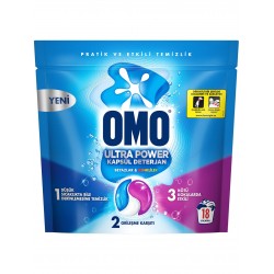 Omo Ultra Power Kapsül Çamaşır Deterjanı 18 Yıkama Omo Ultra Power Kapsül Çamaşır Deterjanı 18 Yıkama