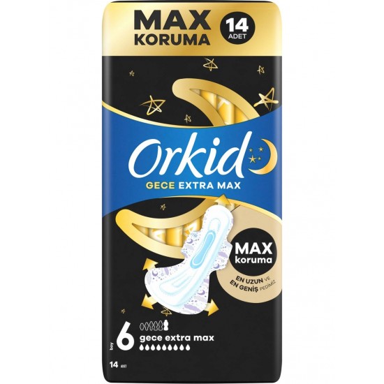 Orkid Ultra Ekstra Gece Ekstra Max 8'li Orkid Ultra Ekstra Gece Ekstra Max 8'li