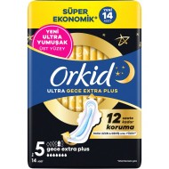 Orkid Ultra Hijyenik Ped Süper Ekonomik Paket Gece Extra Plus (Boy 5) 14 Adet Ped Orkid Ultra Hijyenik Ped Süper Ekonomik Paket Gece Extra Plus (Boy 5) 14 Adet Ped