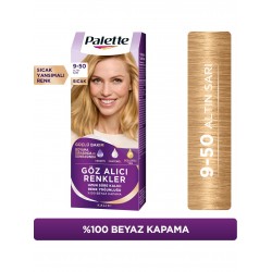 Palette Göz Alıcı Renkler Saç Boyası 9-50 Altın Sarı 