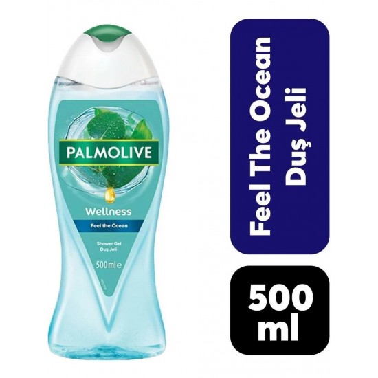 Palmolive Duş Jeli Wellness Feel The Ocean 500 ml Ferahlatıcı Etki ile Denizin Hissini Yaşatma