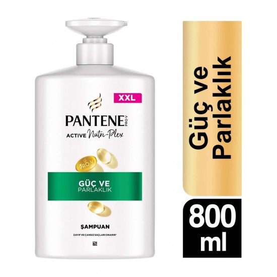 Pantene Güç ve Parlaklık Şampuan 800 ml