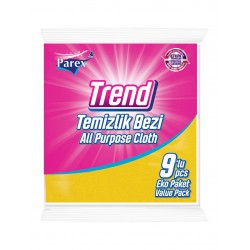 Parex Trend Mikrofiber Temizlik Bezi 9'lu Yüzeyleri Çizmeden Temizler Konforlu Kullanım