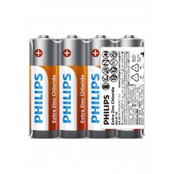 Philips Extra Zinc Chloride Kalem Pil AA 4 Lü Philips Extra Zinc Chloride Kalem Pil AA 4 Lü