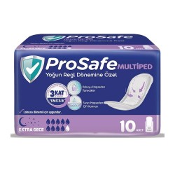 Prosafe Multiped Yoğun Regl Dönemine Özel Extra Gece 10 lu