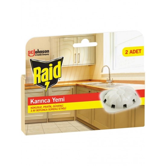 Raid Kokusuz Karınca Yemi - Uzun Süreli Etki, 3 g × 2 Adet, Pratik Kullanım ve Hızlı Sonuç için Güçlü Formül