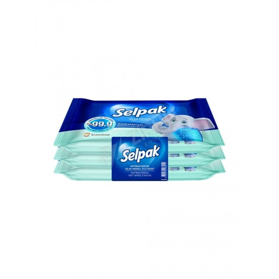 Selpak Antibakteriyel Islak Cep Mendili 3X15'LI