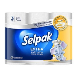Selpak Extra Yağ Emici Kağıt Havlu 3 Rulo