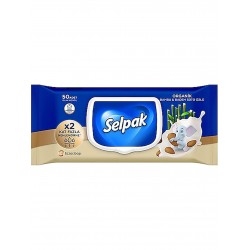 Selpak Organik Bambu Özlü & Badem Sütü Özlü Islak Mendil 50'li