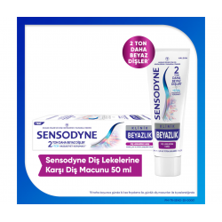 Sensodyne Klinik Beyazlık Diş Lekelerine Karşı Diş Macunu 50 ml