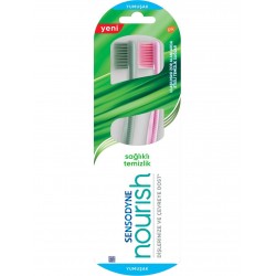 Sensodyne Nourish Yumuşak Diş Fırçası 1+1 Sağlıklı Temizlik İçin Etkili Fırça Kılı