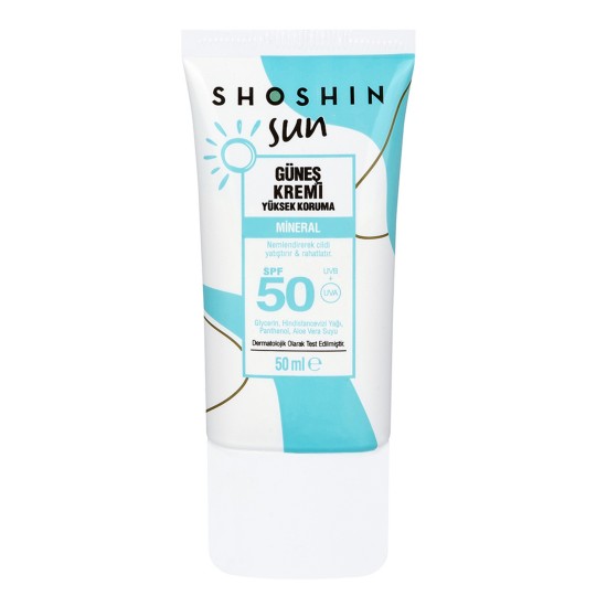Shoshin Mineral İçerikli Güneş Kremi 50 SPF 50 Ml Shoshin Mineral İçerikli Güneş Kremi 50 SPF 50 Ml