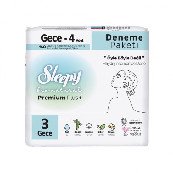 SLEEPY BIO NATUREL GECE 4 LU YENI