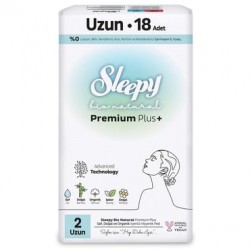 Sleepy Bio Natural Premium Plus Hijyenik Ped Uzun 18 Adet Sleepy Bio Natural Premium Plus Hijyenik Ped Uzun 18 Adet
