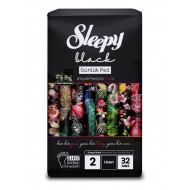 Sleepy Black Premium Plus Günlük Ped Uzun 32 Adet Ped
