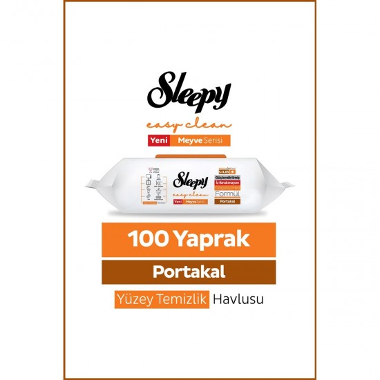 SLEEPY YUZEY TEM.HAVLUSU 100 LU PORTAKAL