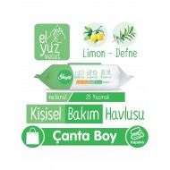 Sleepy Natural Kişisel Bakım Havlusu Çanta Boy 25 Yaprak