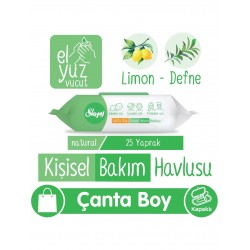 Sleepy Natural Kişisel Bakım Havlusu Çanta Boy 25 Yaprak