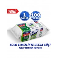 Solo Temizlikte Ultra Güç Sedir Ağacı & Yasemin Esintisi Yüzey Temizlik Havlusu 100’lü