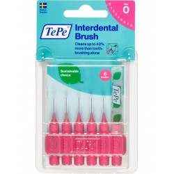 Tepe Blisterli Arayüz Fırçası 6'lı Pembe Orta Sertlikte Kullanım İçin Uygun