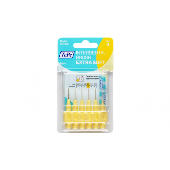 Tepe Ekstra Sarı 6'lı Diş Fırçası Ekstra Yumuşak Kıllarla Hassas Temizlik İçin Ergonomik Tasarım