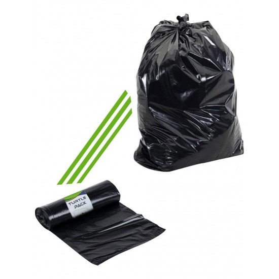 Turtle Pack Çöp Poşeti 80*110 400 gr Siyah Jumbo 5 Rulo Turtle Pack Çöp Poşeti 80*110 400 gr Siyah Jumbo 5 Rulo