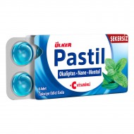 Ülker Pastil Okaliptüs Nane Mentol 8 Adet Şekersiz C Vitamini İçeren Takviye Edici Gıda Ülker Pastil Okaliptüs Nane Mentol 8 Adet Şekersiz C Vitamini İçeren Takviye Edici Gıda