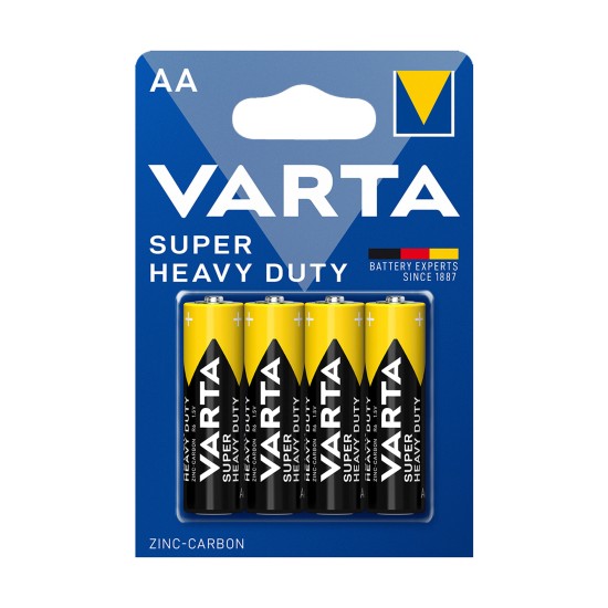 Varta Super Heavy Duty AA Kalem Pil 4'lü Paket (Çinko)