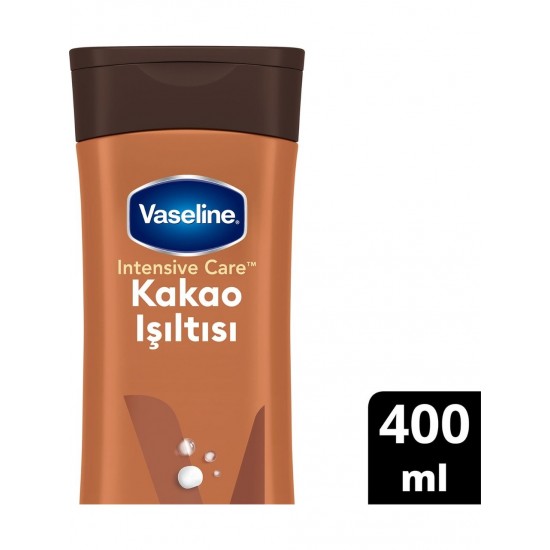 Vaseline Vücut Losyonu Kakao Işıltısı Parlaklığını Kaybetmiş ve Kuru Ciltler İçin 400 ml